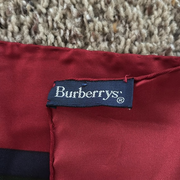 BURBERRY Medal Motif Multicolor Silk Scarf - Picture 5 of 5